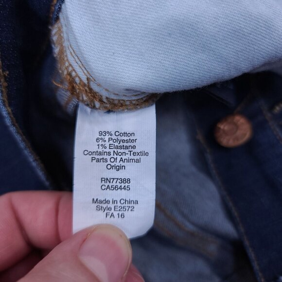 Madewell Womens Skinny Skinny Jeans Size 26x32 Dark Denim Low Rise Stretch Pants - Picture 9 of 9